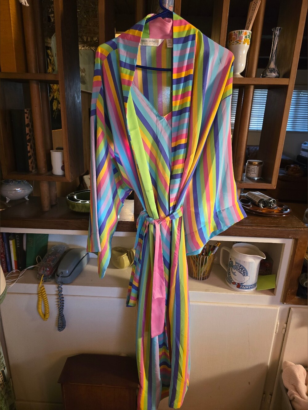 Victoria's Secret Slip Nightgown And Robe Set Large